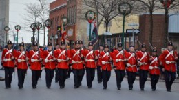 Marching during 2010 Christmas Parade